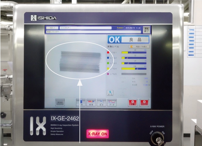 X線異物検出器の写真