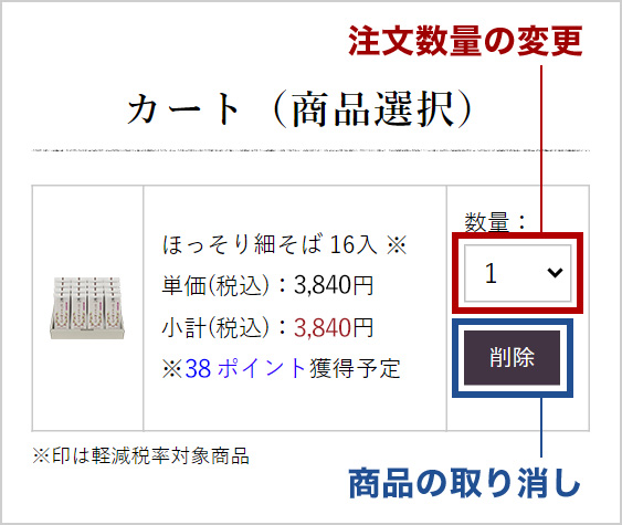 ホームページでのご注文の手順 | 【公式通販】卯月製麺（うづきせい