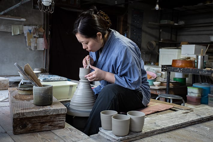 平清水焼 青龍窯 蕎麦猪口 残雪 | 【公式通販】卯月製麺（うづきせい